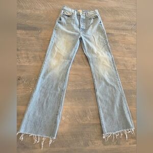 MOTHER The Tripper Button Fly High Rise Ankle Jeans Size 27